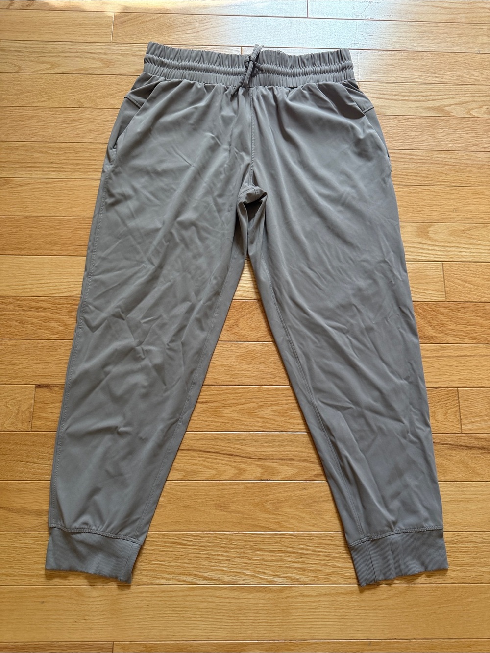 Women's taupe Drawstring Track Joggers
